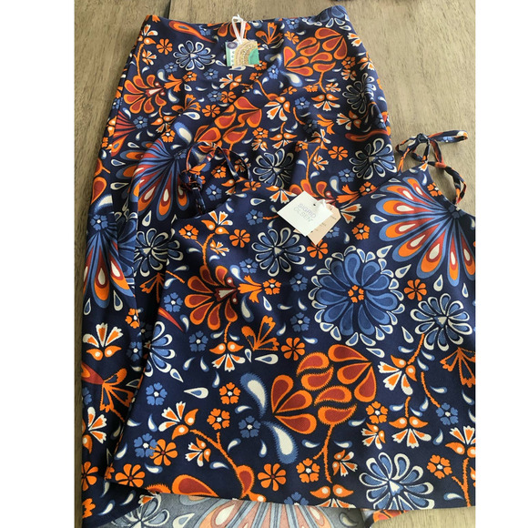 Sigrid Olsen Two Piece Bold Floral Vintage Print Set - S - Picture 6 of 6